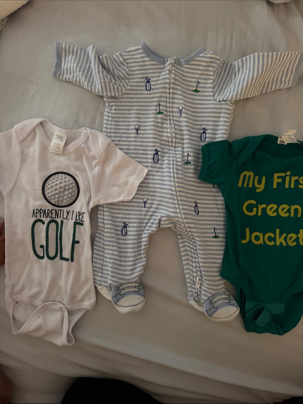 Golf onesie combo - 3 months - little me brand